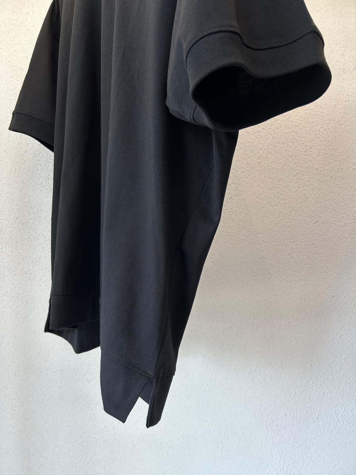 T SHIRT COLLO STRETTO CON SPACCHETTI - 1104