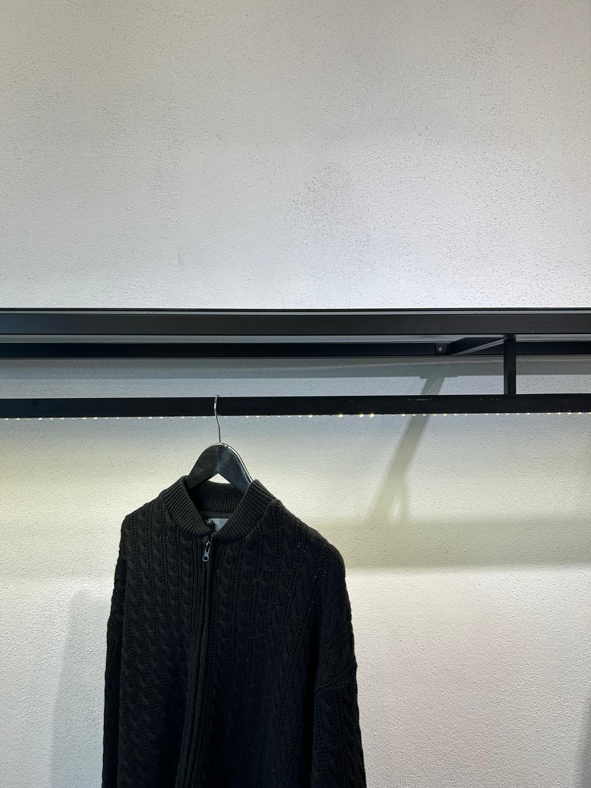 CARDIGAN FULL ZIP CON TRAMA - 1287
