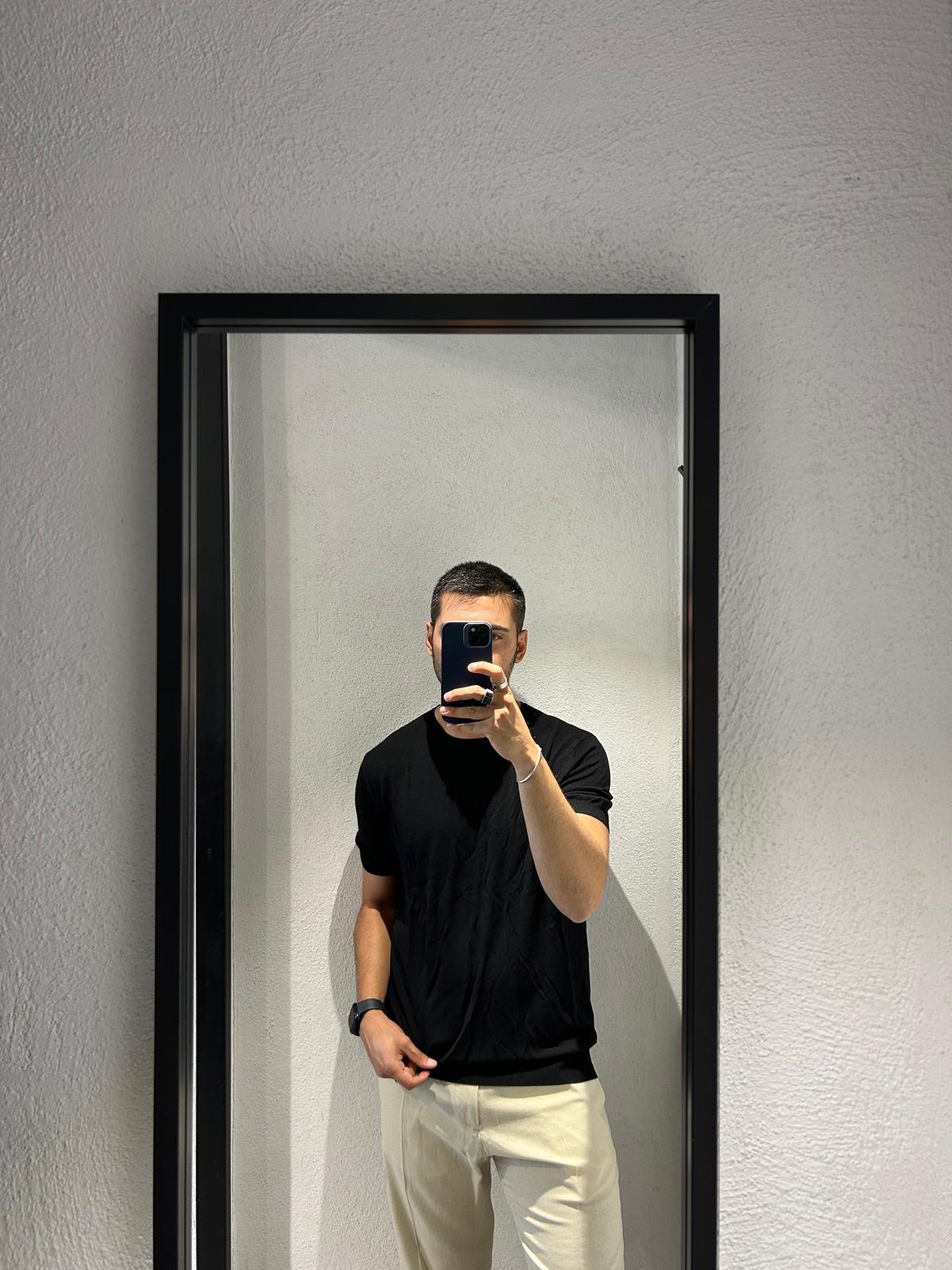 MAGLIA GIROCOLLO MISTO VISCOSA - 1309