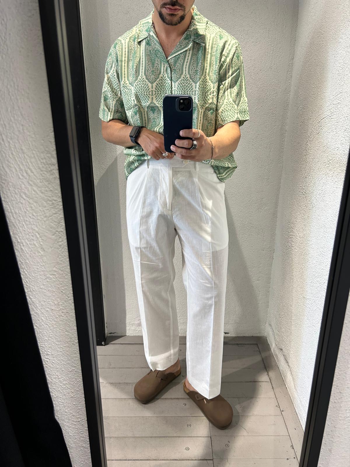 PANTALONE JAKER IN LINO - 1421