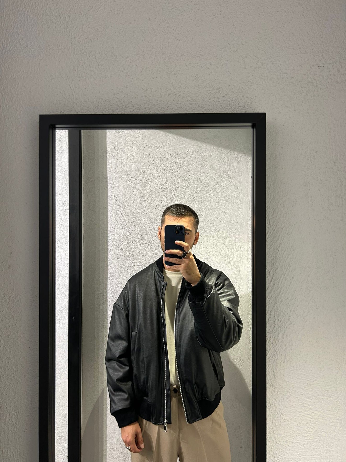 BOMBER IN ECOPELLE OVERSIZE - 1529