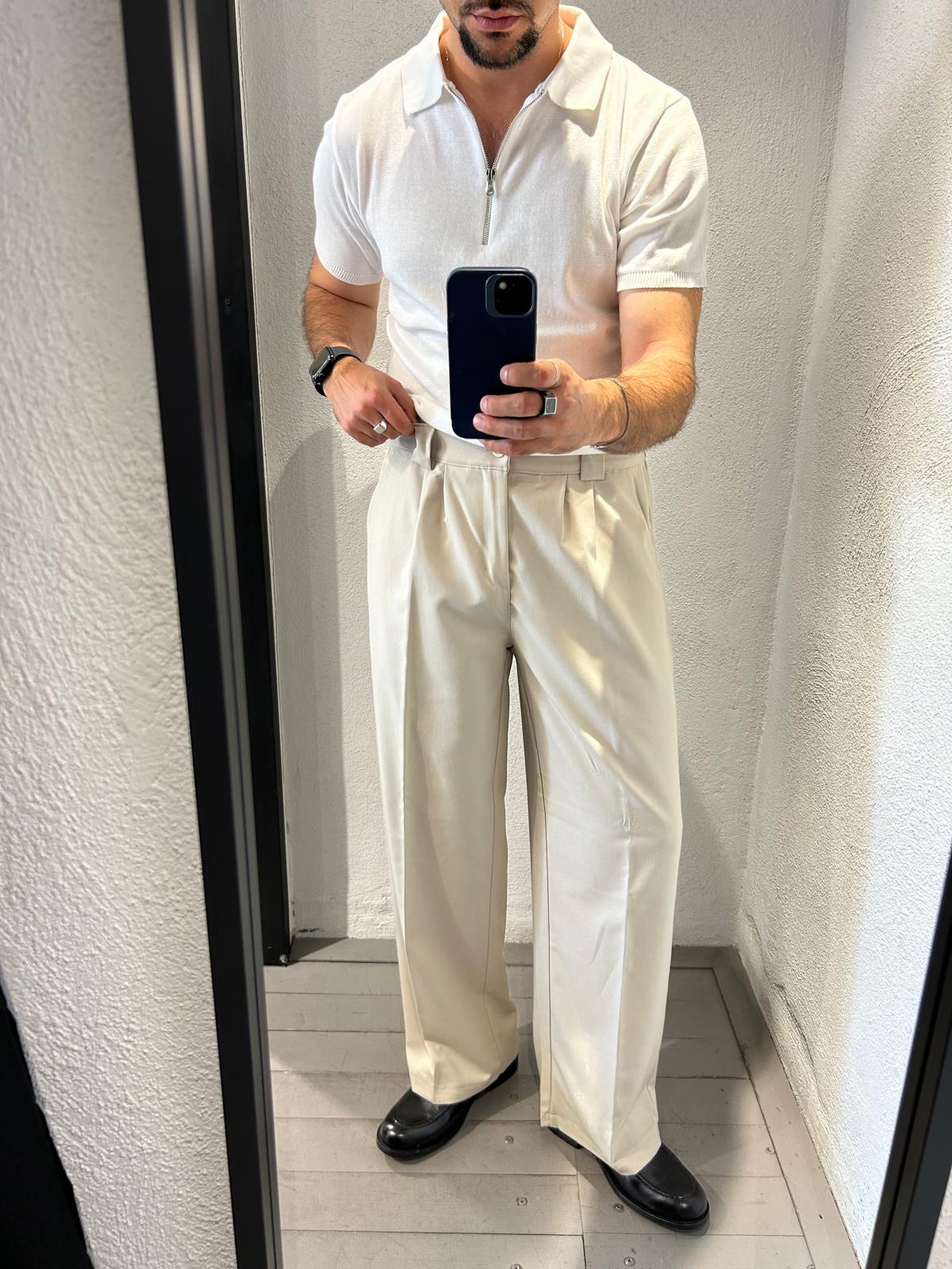 PANTALONE '80 VITA ALTA FONDO AMPIO - 1368