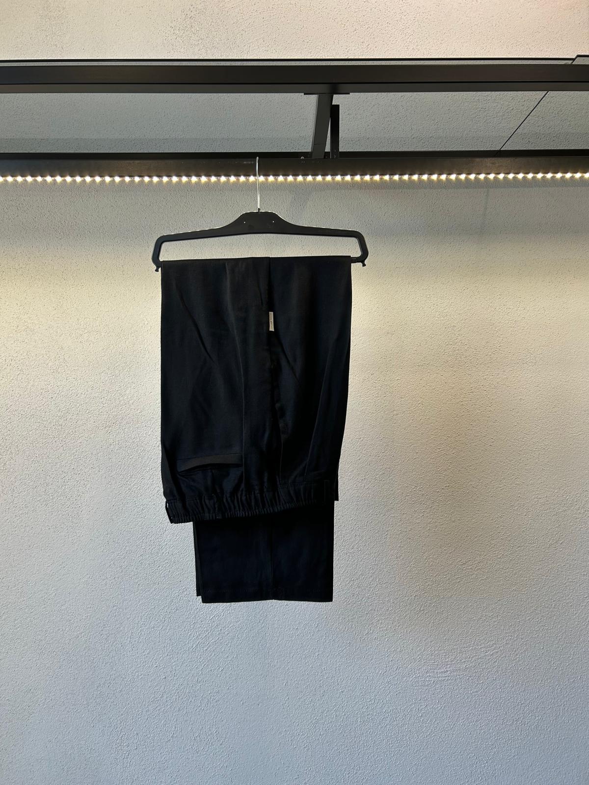 PANTALONE MARINO IN PURO LINO DA COMPLETO - 1427