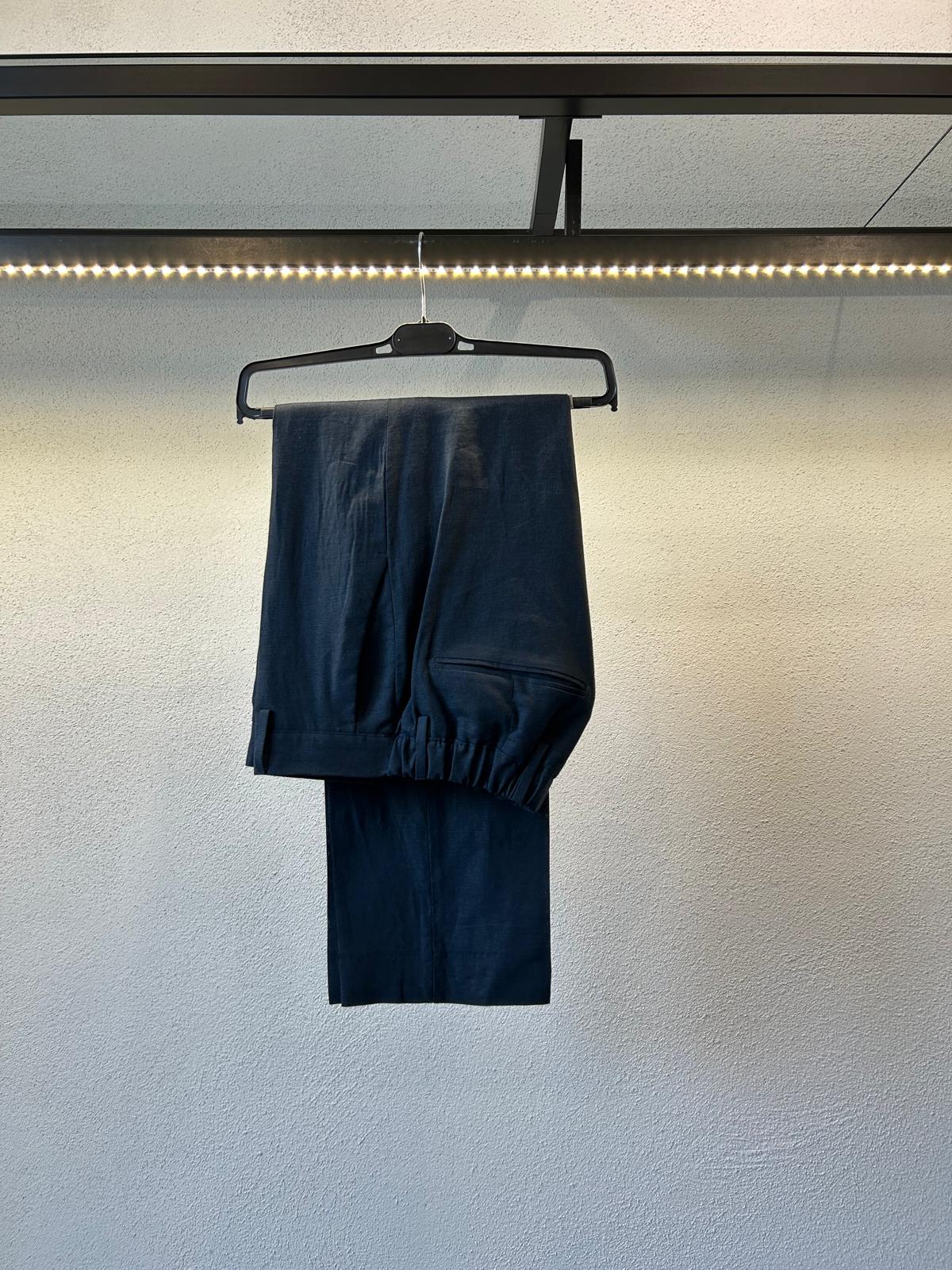 PANTALONE HALF MISTO LINO - 1354