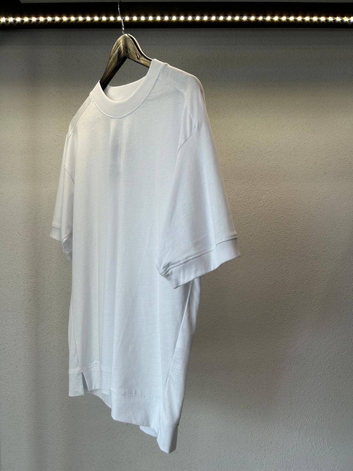 T SHIRT COLLO STRETTO CON SPACCHETTI - 1104
