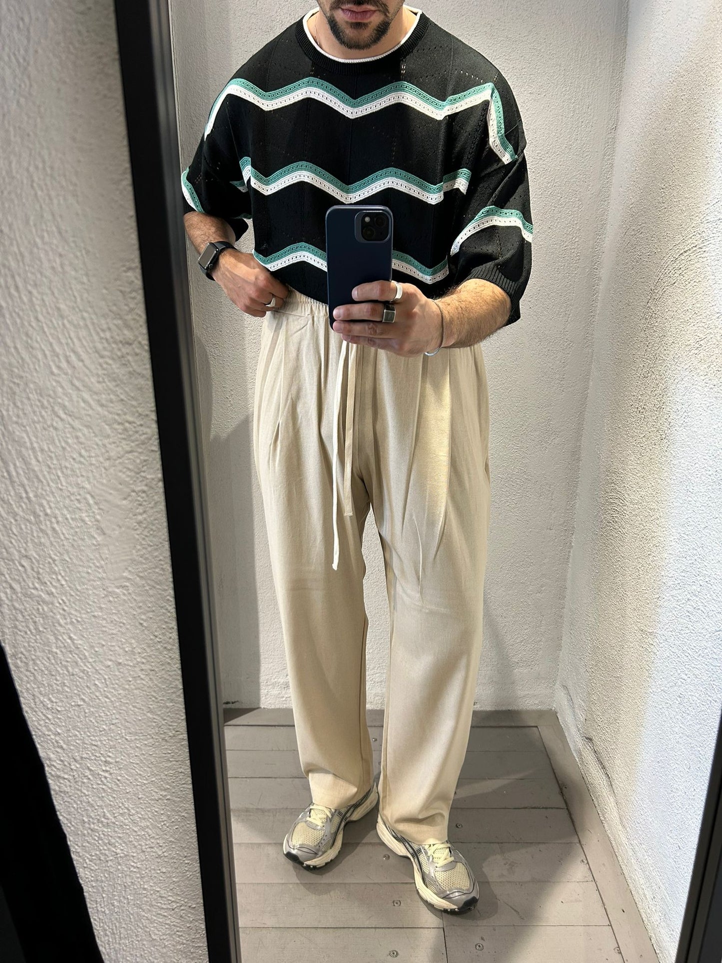 PANTALACCIO SOHO IN MISTO LINO - 1398