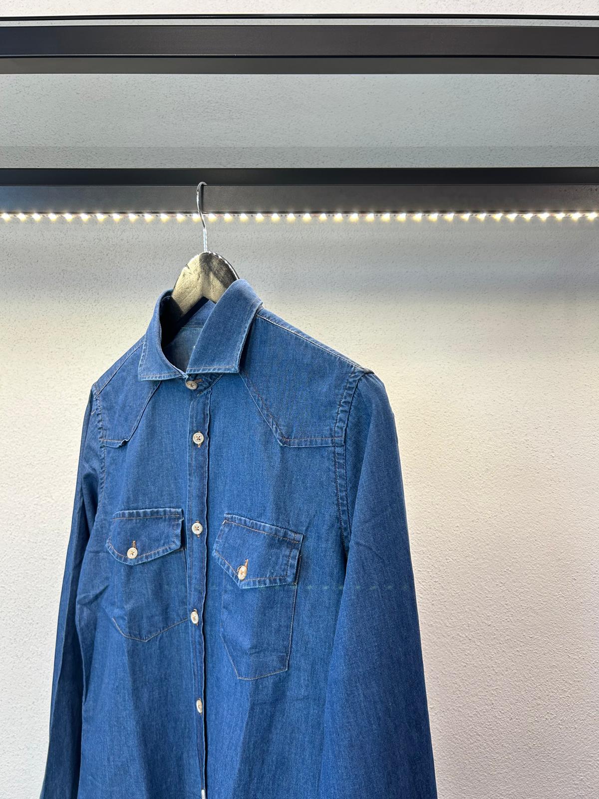 CAMICIA TEXANA IN DENIM - 1215