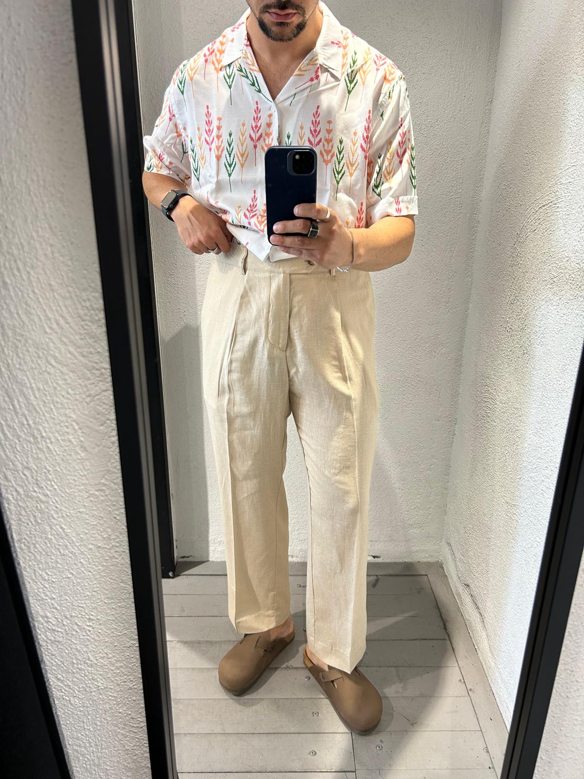 PANTALONE JAKER IN LINO - 1421