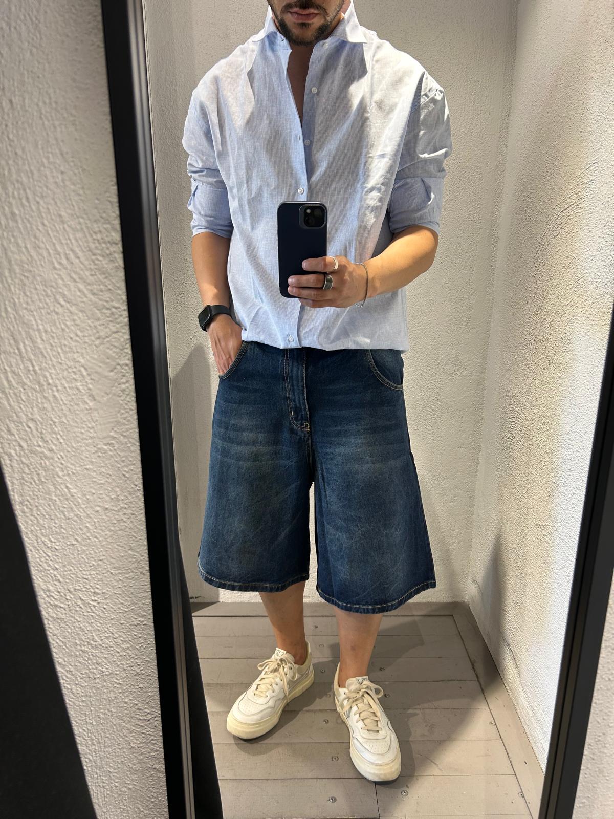 SHORT TRAVIS IN DENIM - 1405