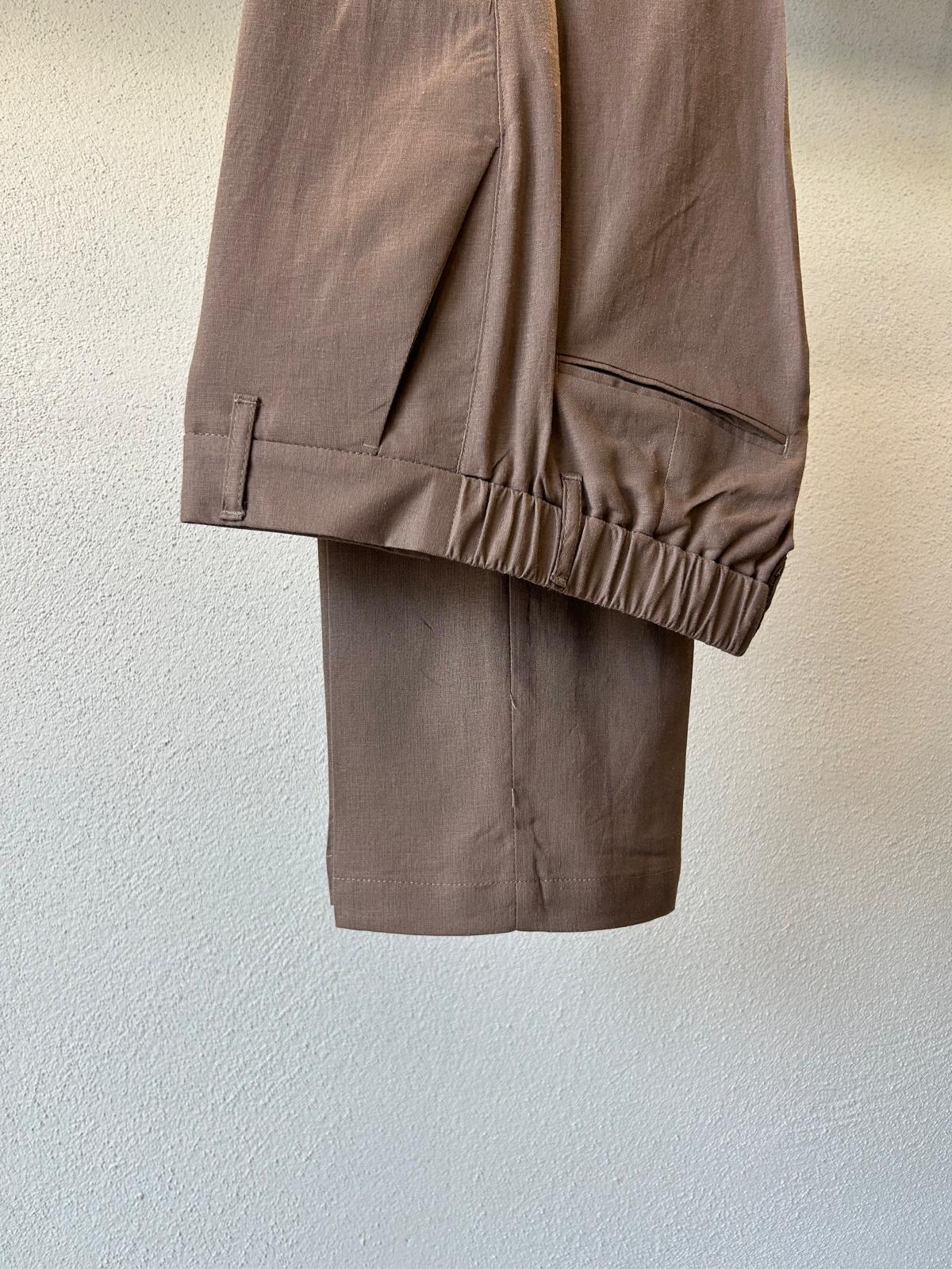 PANTALONE HALF MISTO LINO - 1354