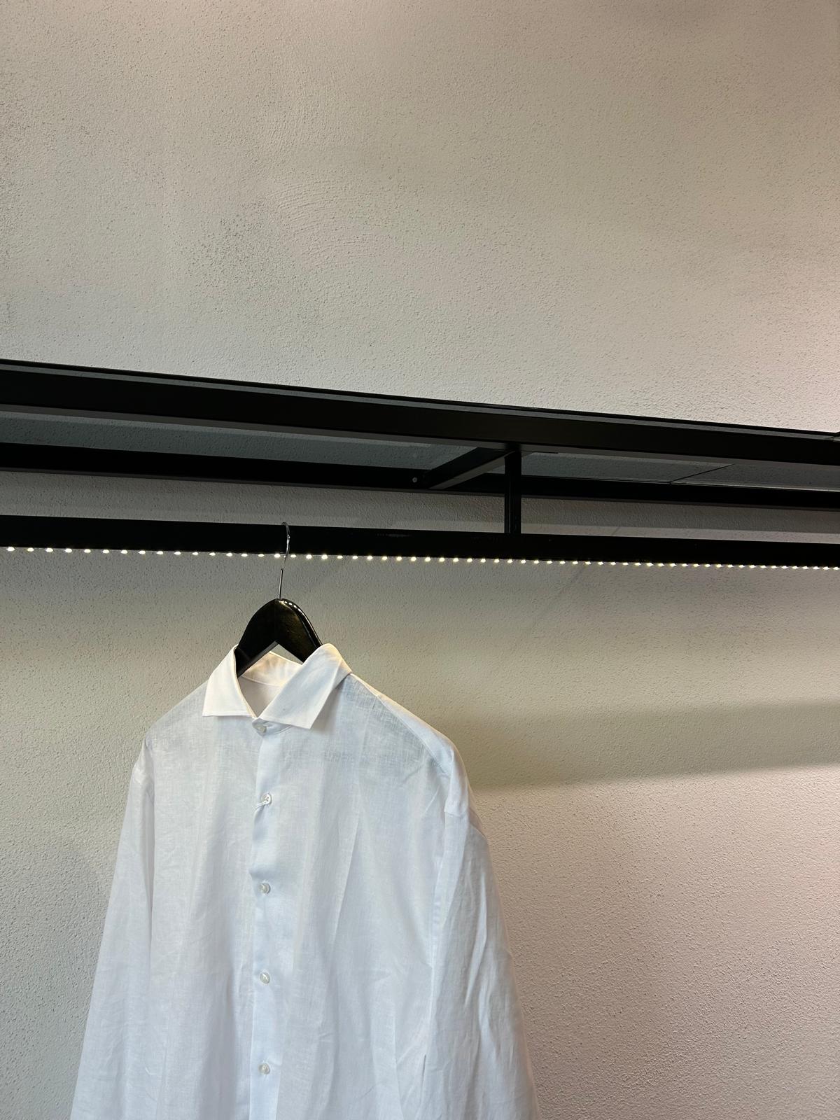 CAMICIA OVERSIZE IN LINO TINTA UNITA - 1720