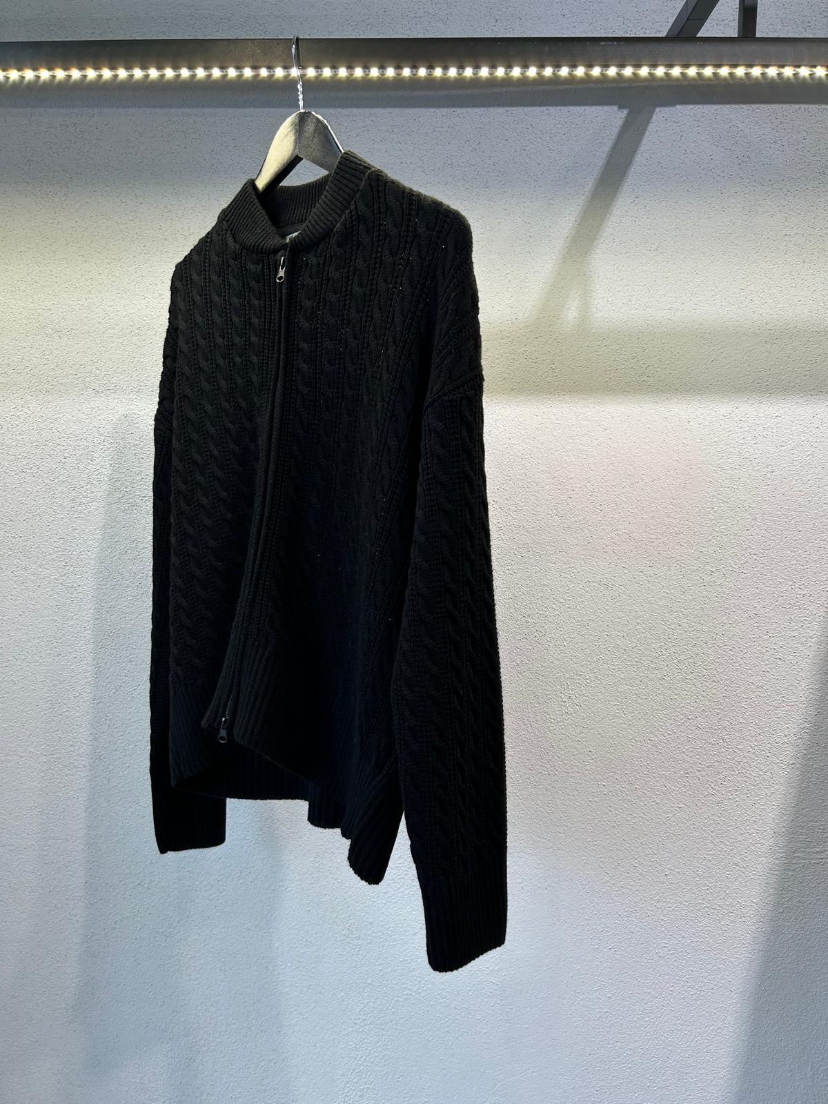 CARDIGAN FULL ZIP CON TRAMA - 1287