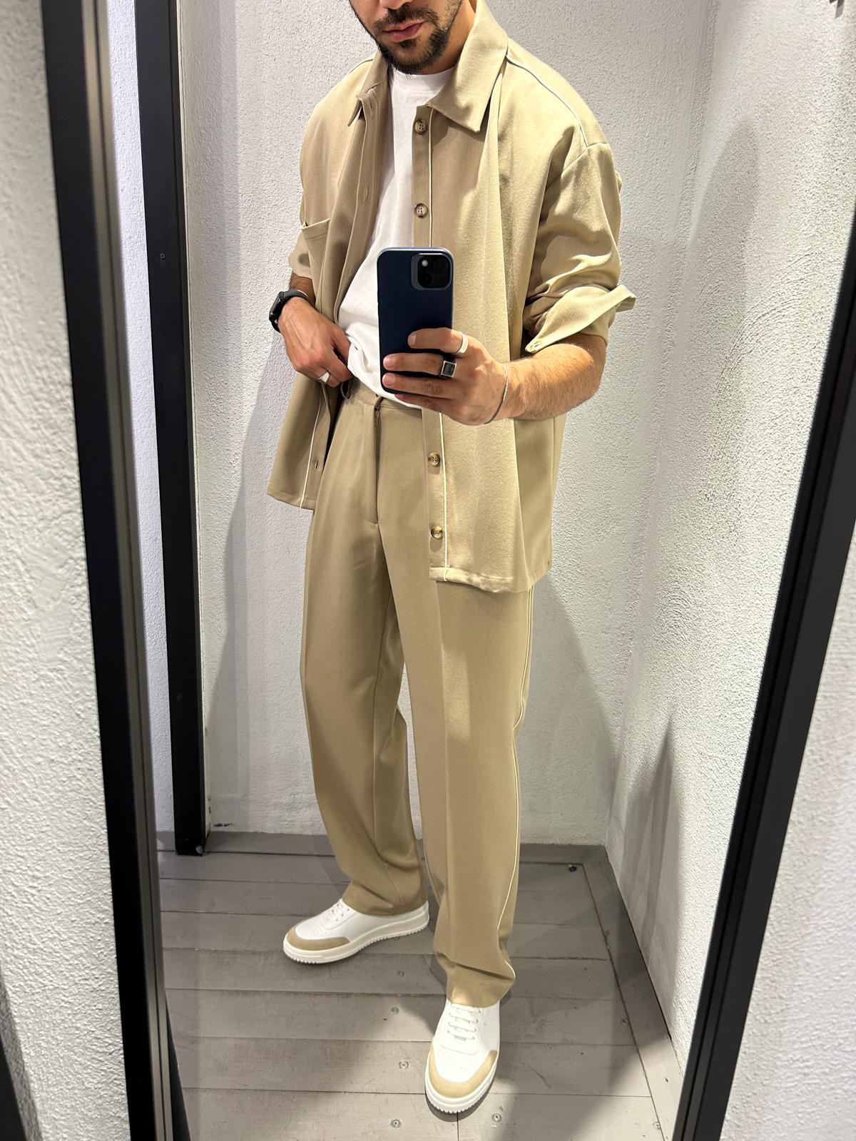 PANTALONE LOOSE FIT PROFILI DA COMPLETO - 1219