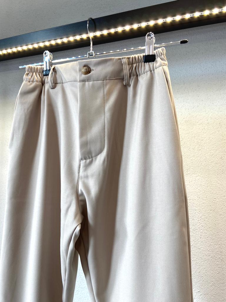 PANTALONE FONDO LARGO CON ELASTICO DA COMPLETO