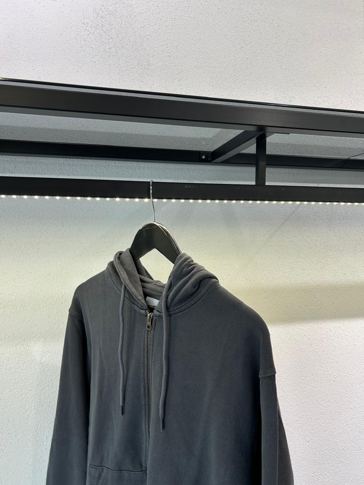 FELPA FADE ZIP E CAPPUCCIO - 1540