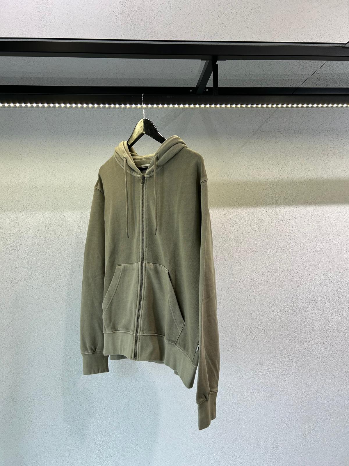 FELPA FADE ZIP E CAPPUCCIO - 1540