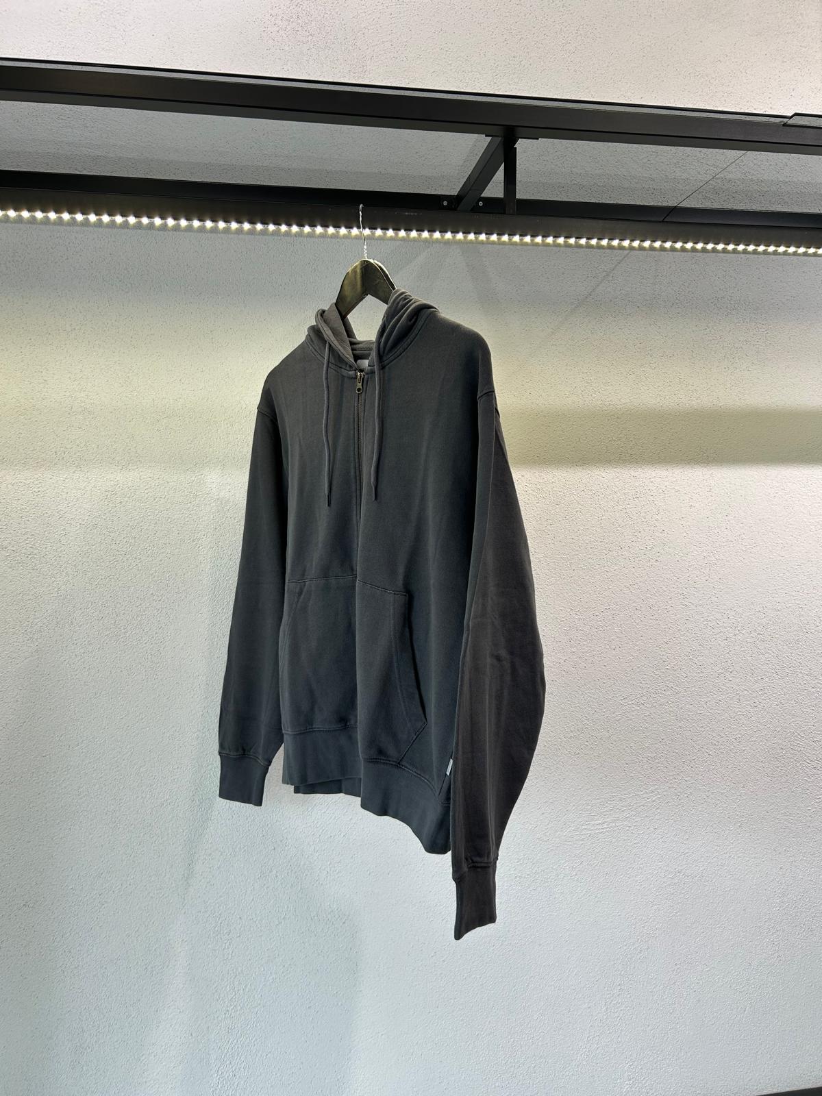 FELPA FADE ZIP E CAPPUCCIO - 1540