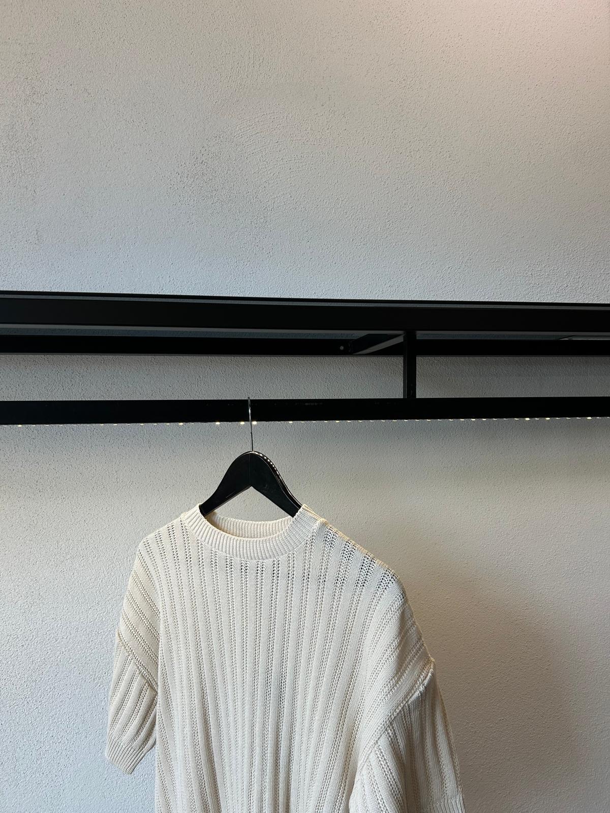 MAGLIA GIROCOLLO IN FILO A COSTE - 1358