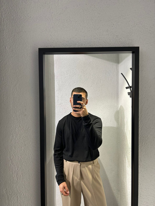 T SHIRT A COSTINA MANICA LUNGA - 1528