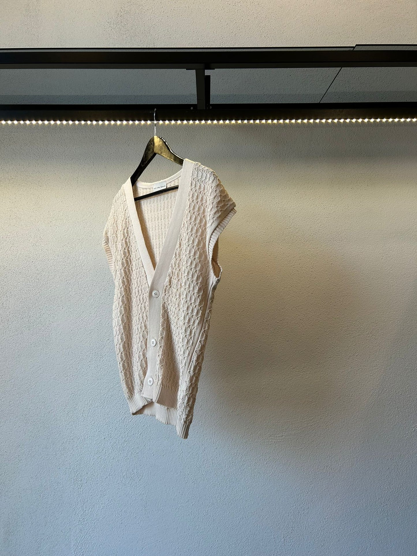 CARDIGAN SMANICATO IN FILO - 1396