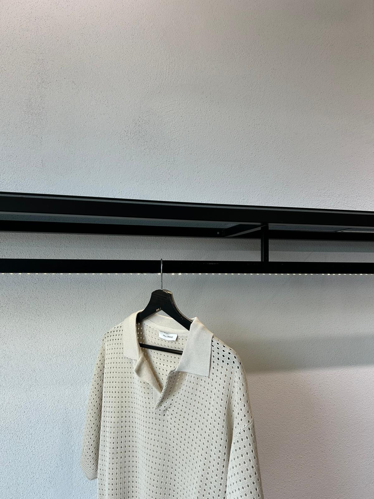 POLO IN FILO TRAFORATA - 1640