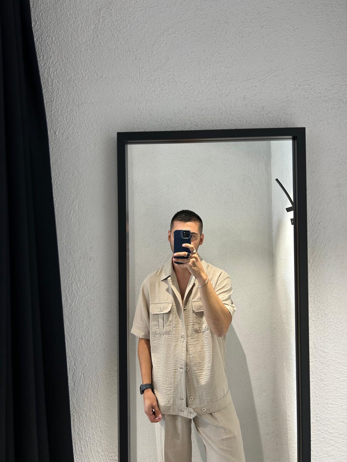 CAMICIA POSITANO M/M DA COMPLETO - 1433