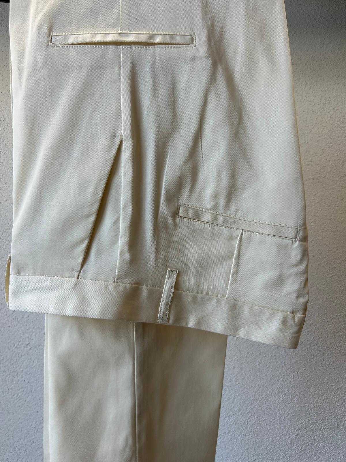 PANTALONE CARGO ROUND IN GABARDINA - 1356