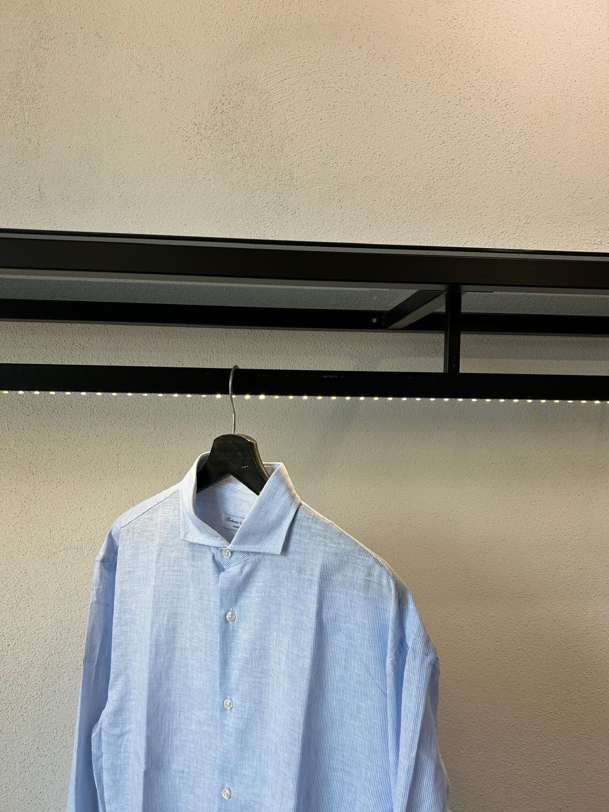 CAMICIA IN LINO OVERSIZE MILLERIGHE - 1394