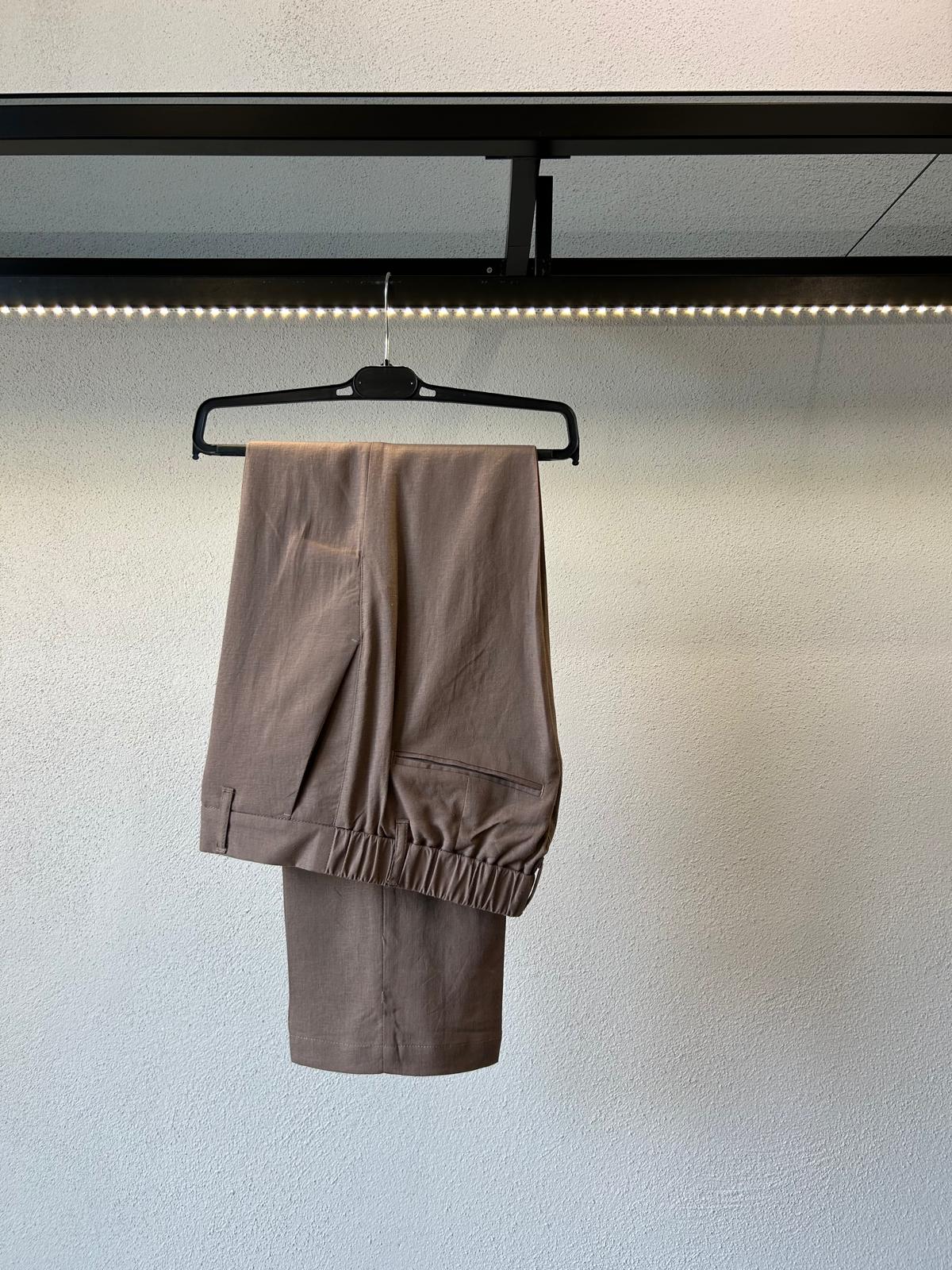 PANTALONE HALF MISTO LINO - 1354