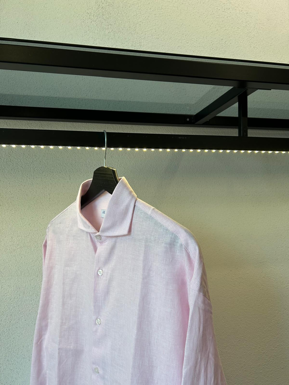 CAMICIA IN LINO OVERSIZE MILLERIGHE - 1394
