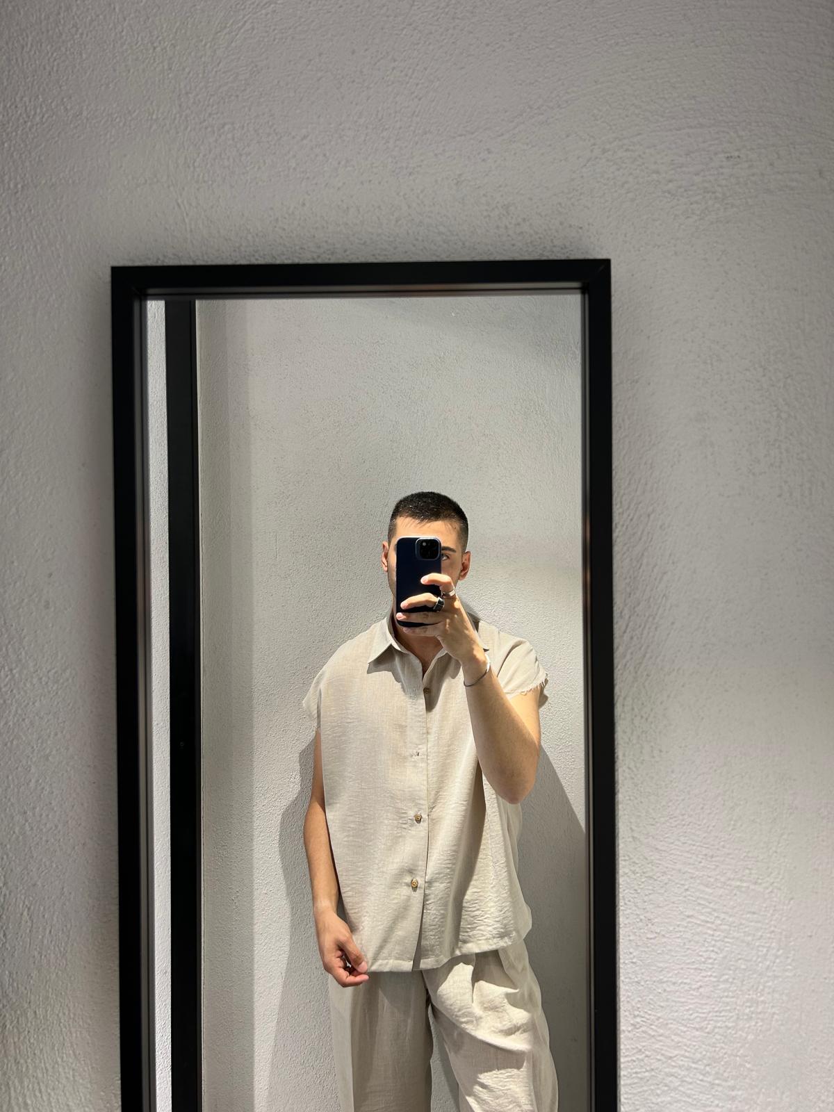 CAMICIA LYCO IN MISTO LINO - 1412