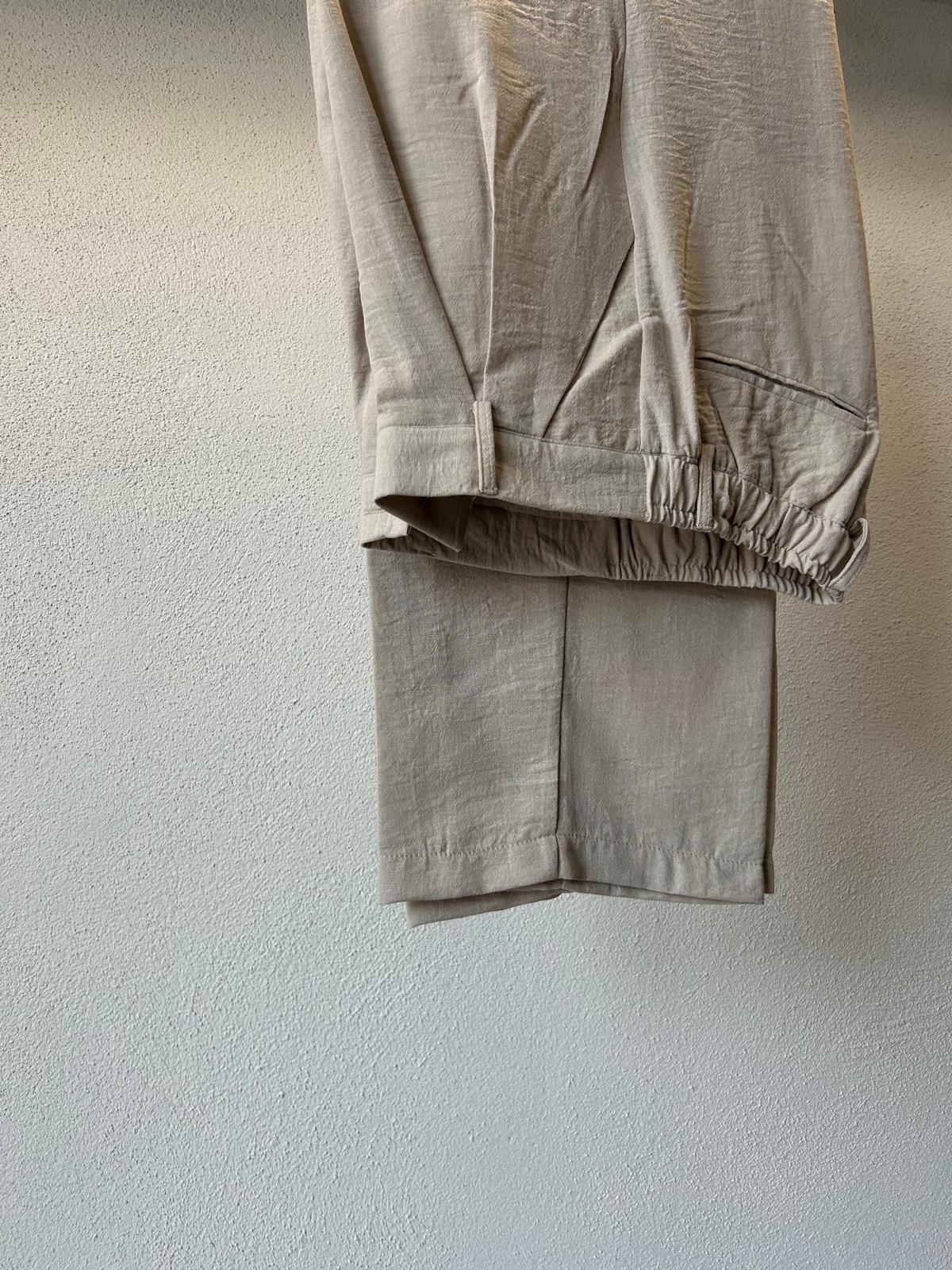 PANTALONE LYCO IN MISTO LINO - 1413