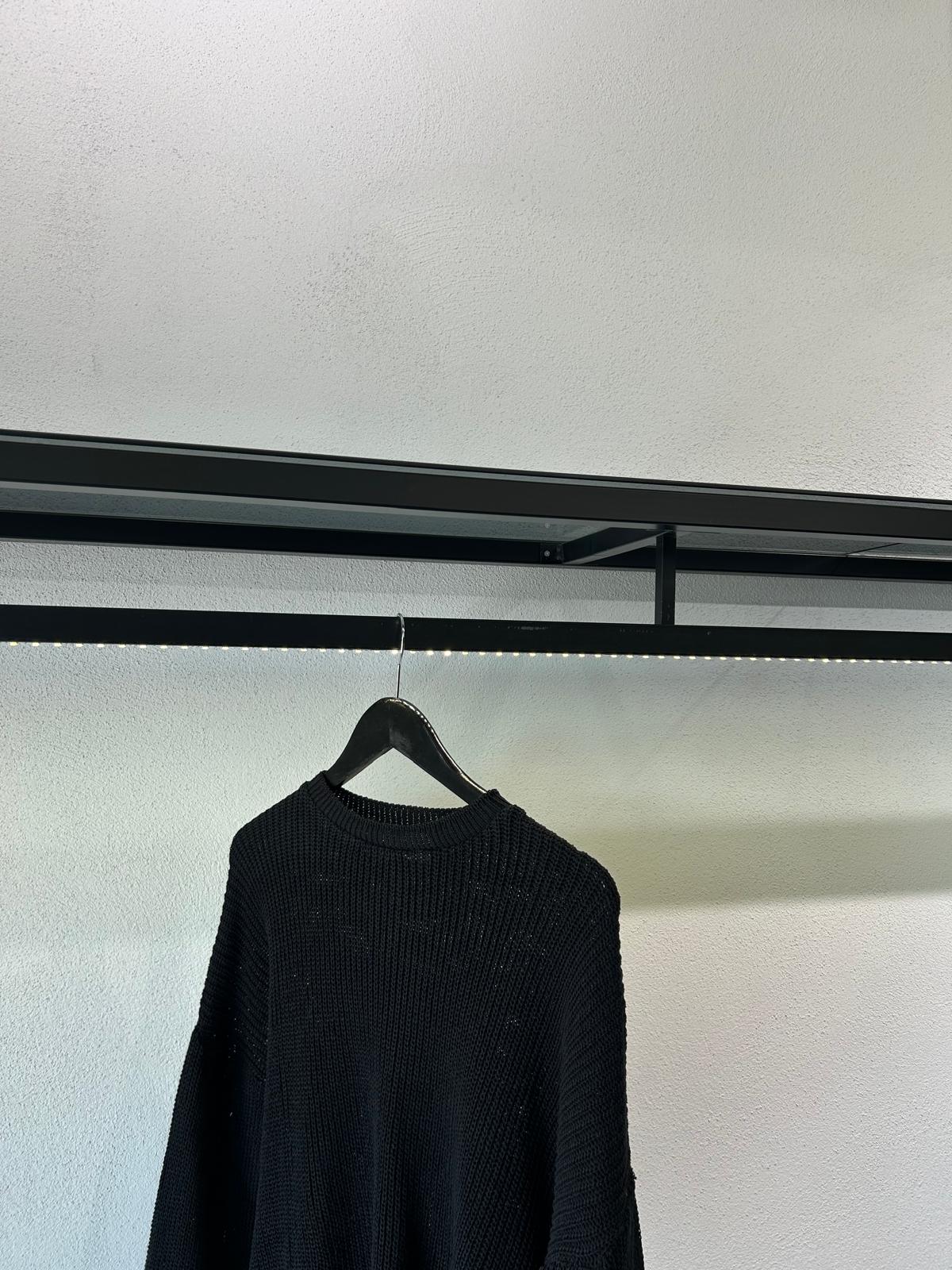 MAGLIA OVERSIZE IN FILO A COSTA INGLESE - 1609