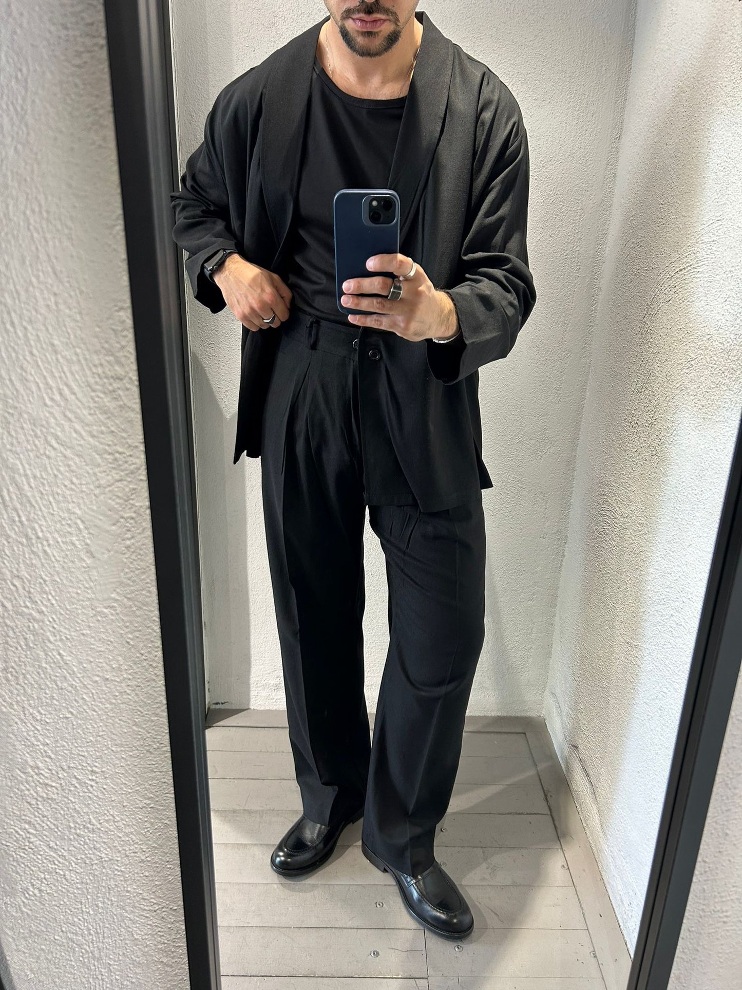PANTALONE KIMONO IN MISTO LINO - 1384