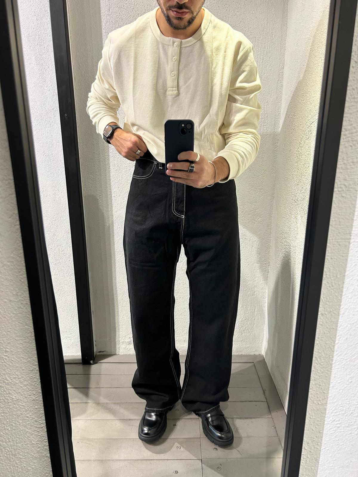 JEANS FLARE CONTRAST - 1524