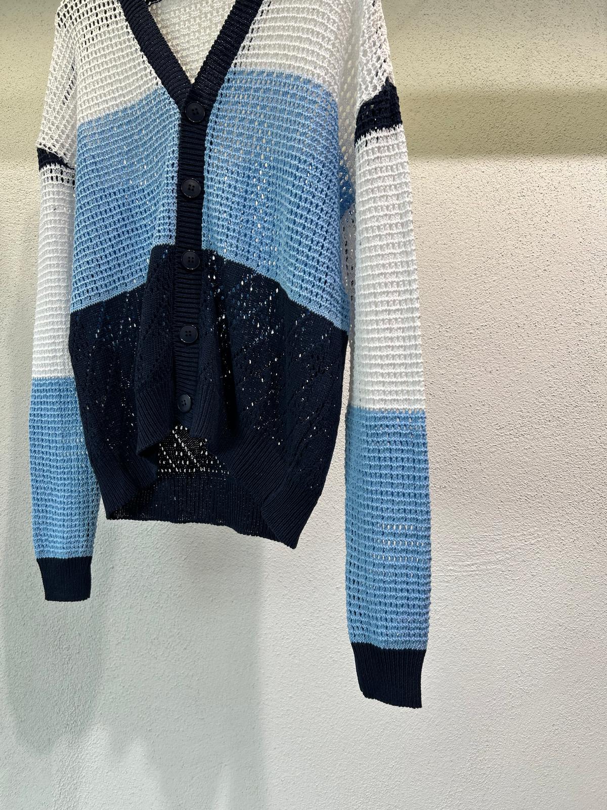 CARDIGAN IN FILO MULTICOLOR - 1616