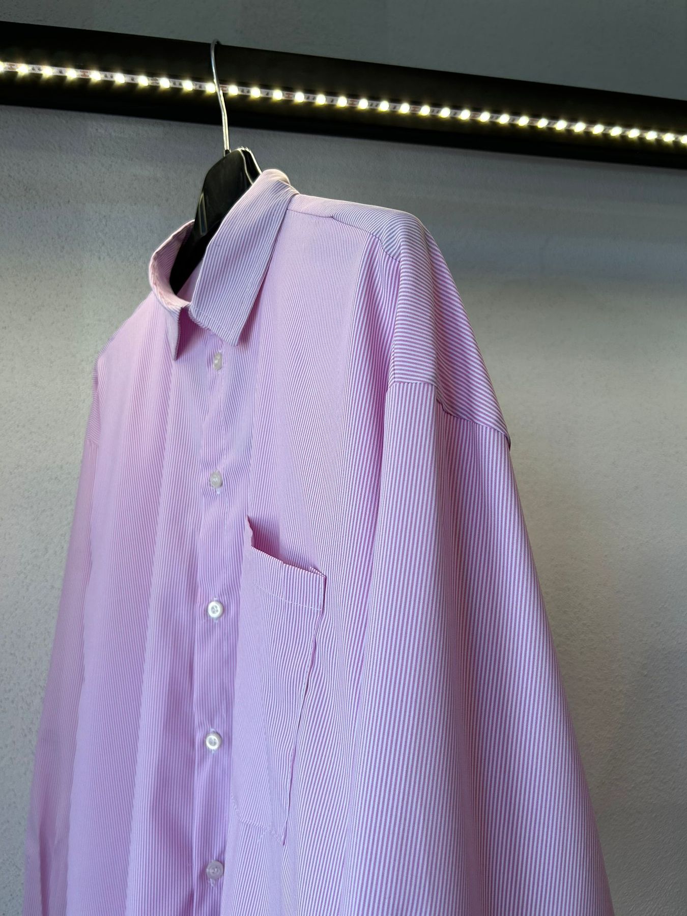 CAMICIA OVERSIZE IN COTONE RIGATA - 1094