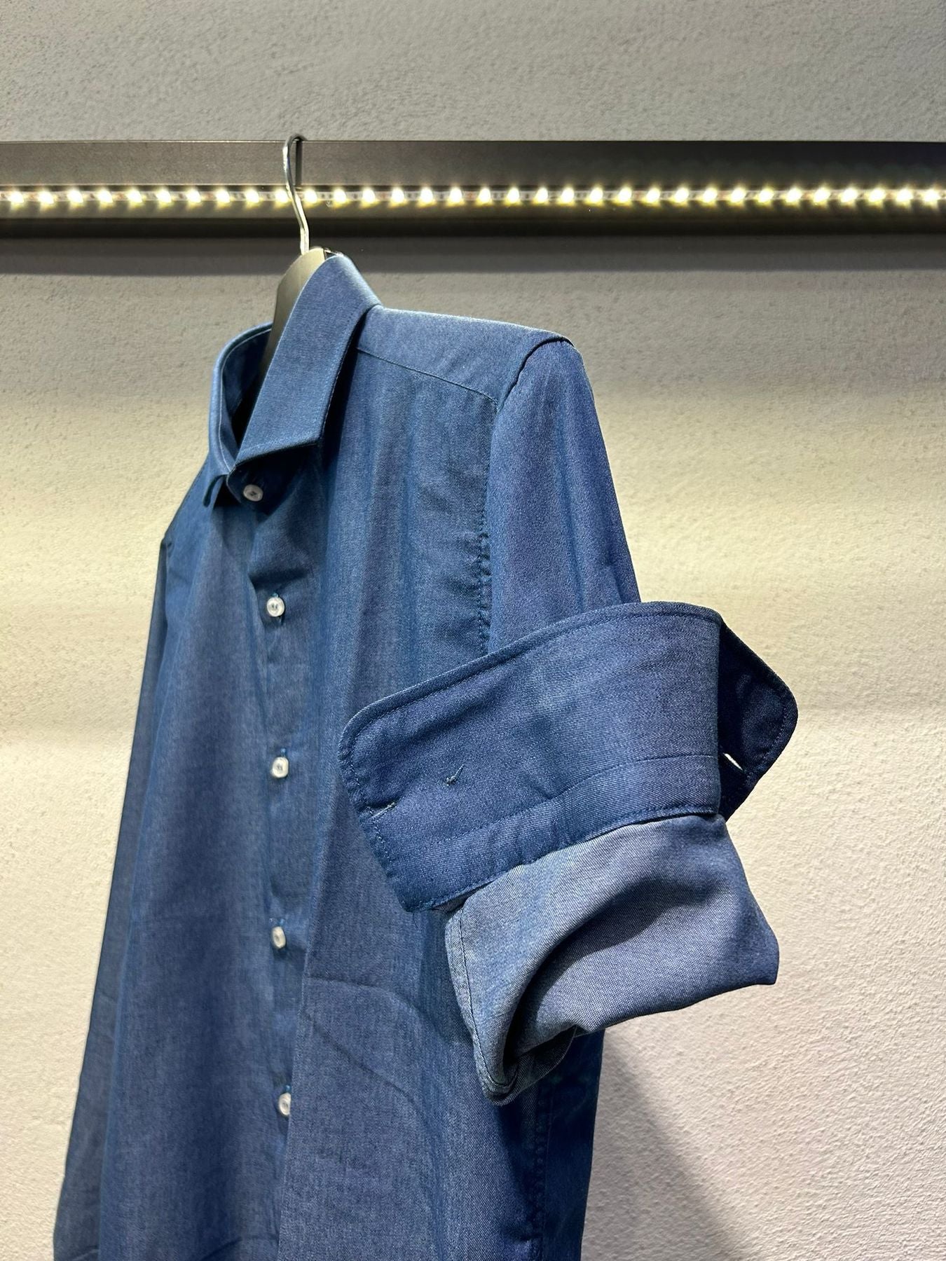 CAMICIA EFFETTO DENIM - 1037