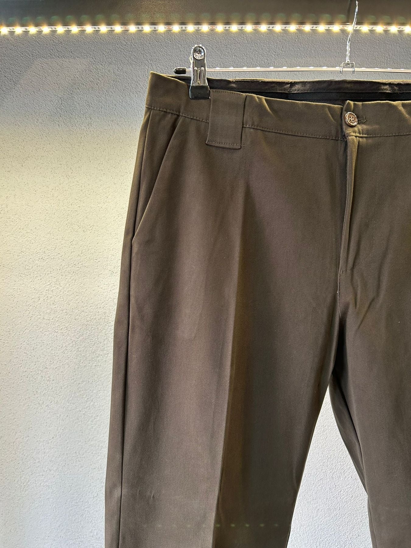 PANTALONE VITA ALTA IN GABARDINE DA COMPLETO
