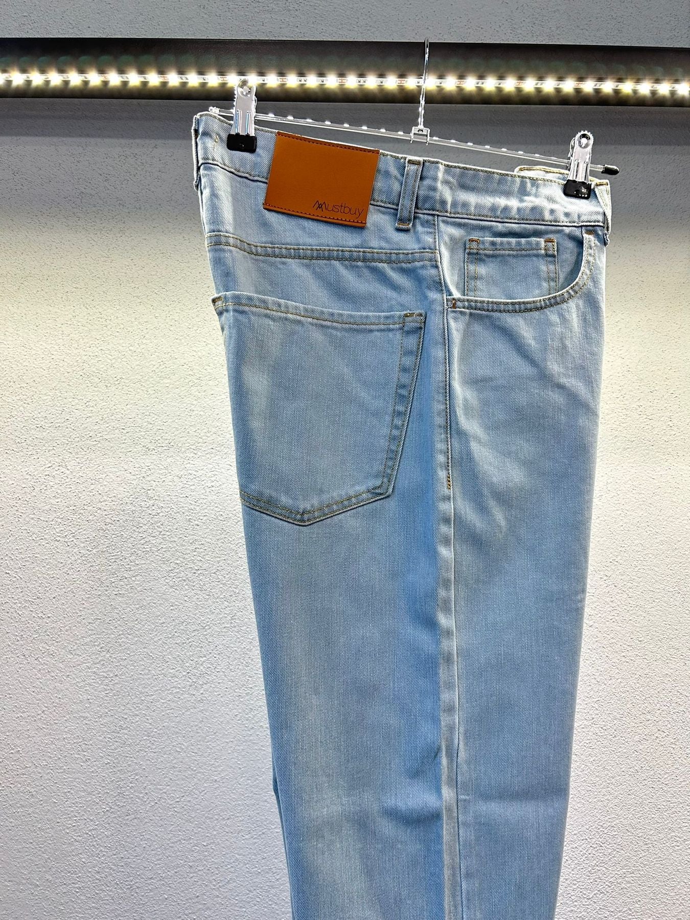 JEANS REGULAR LAVAGGIO CHIARO