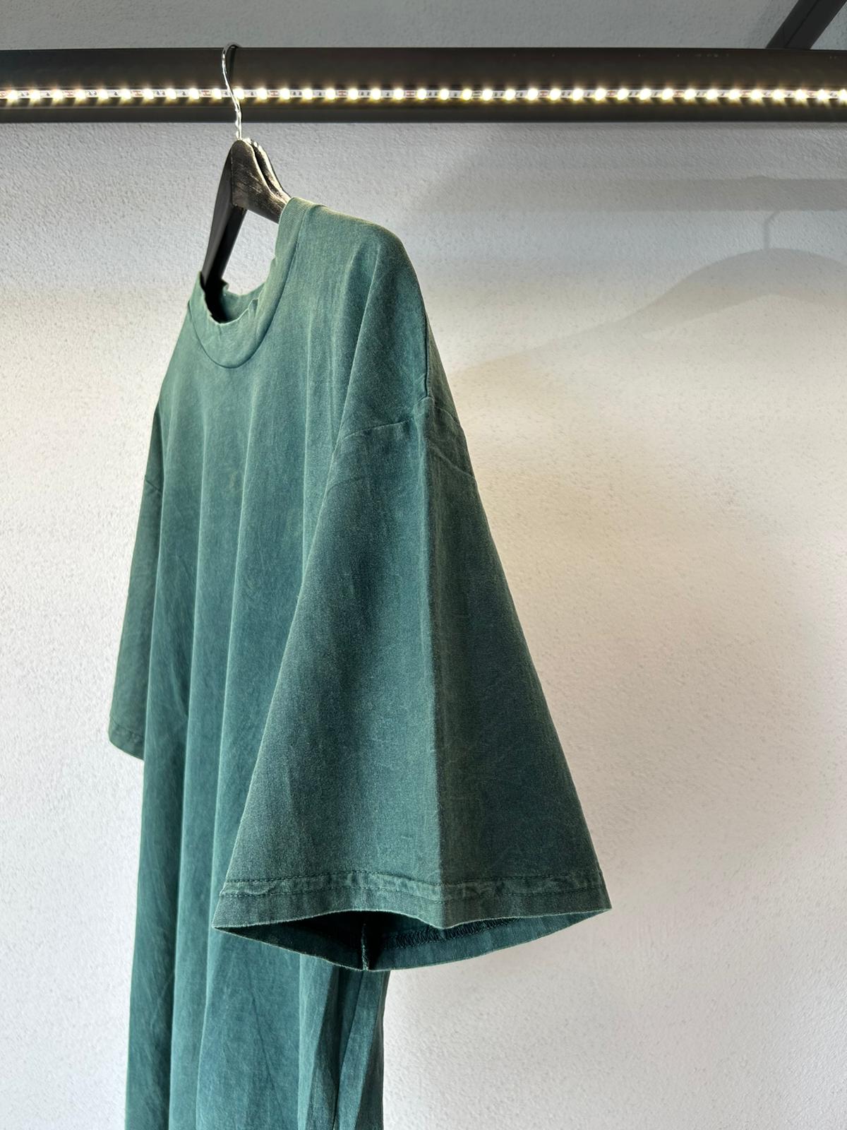 T SHIRT IN COTONE LAVATO OVERSIZE