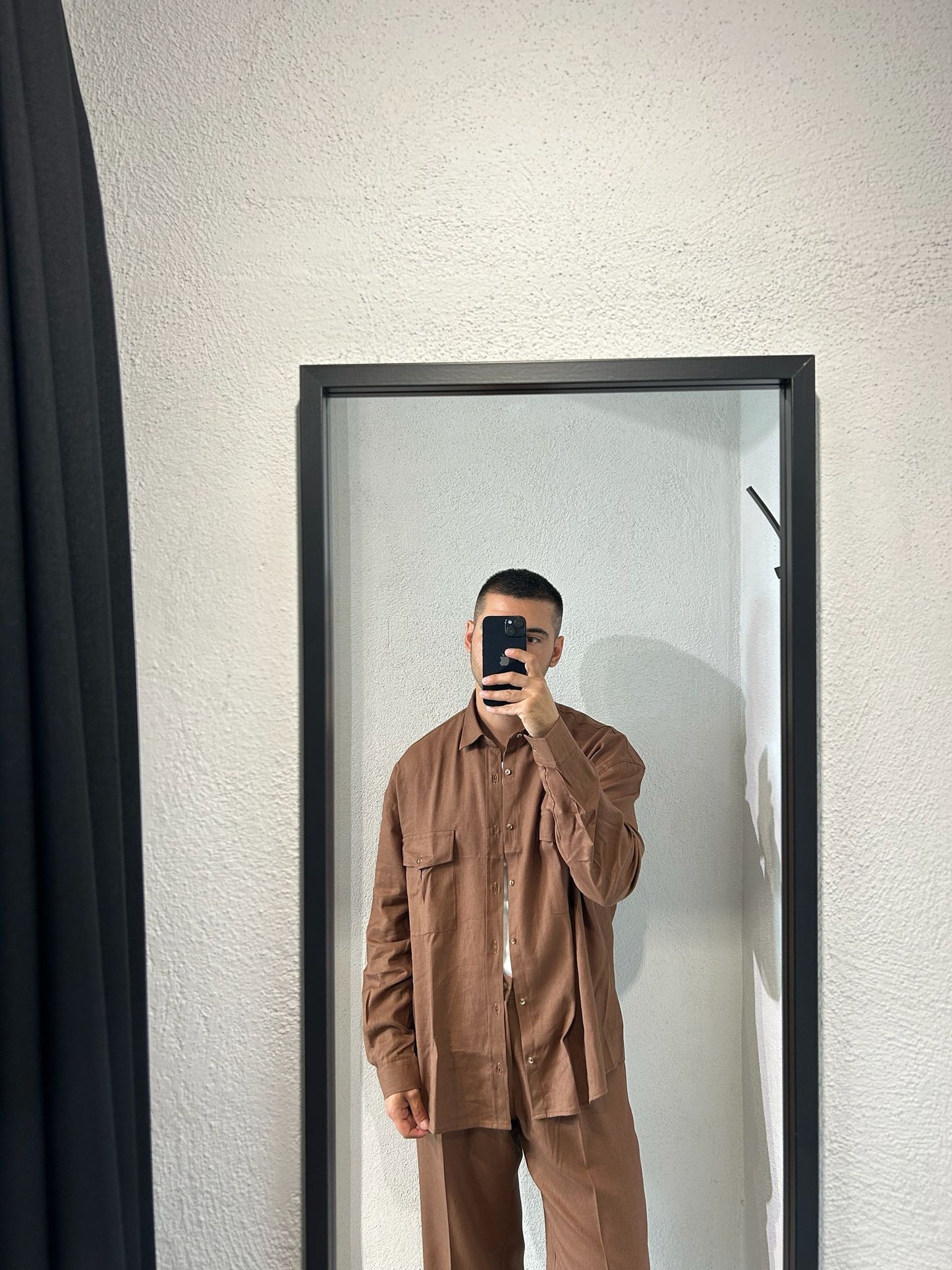 SAHARIANA OVERSIZE IN MISTO LINO - 1680