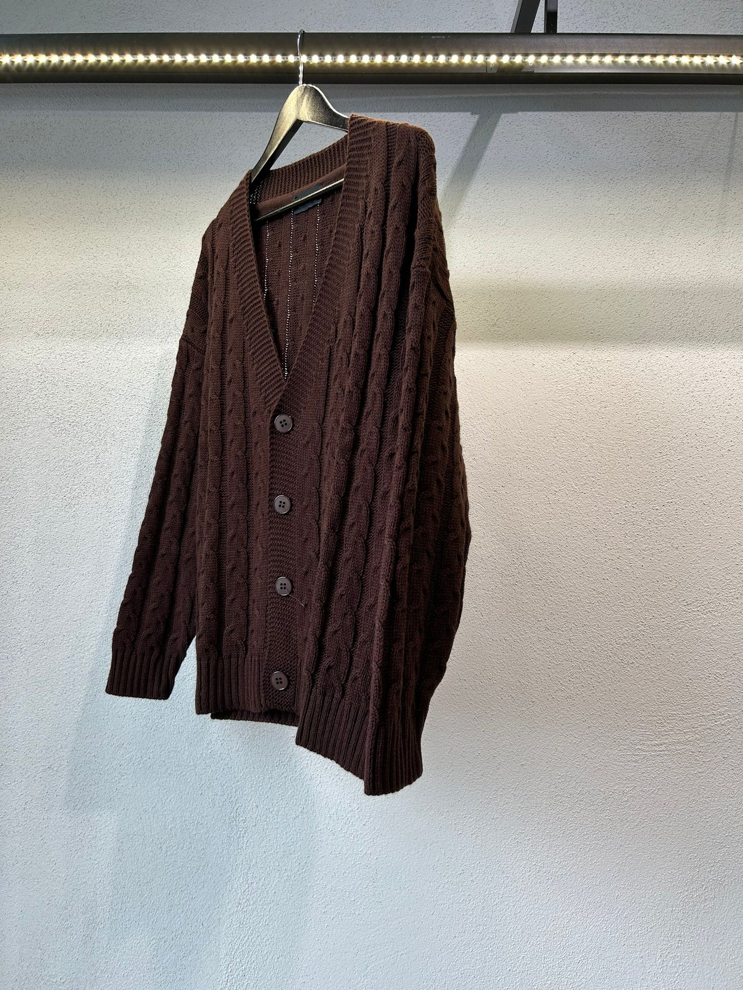 CARDIGAN COMODO TRAMA TRECCE - 1285