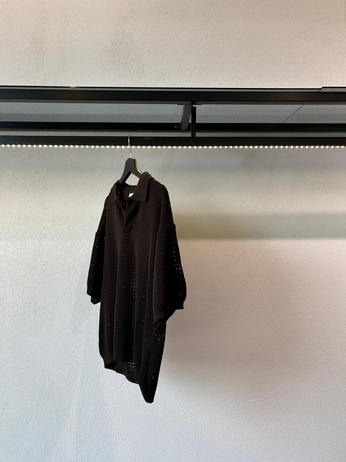 POLO IN FILO TRAFORATA - 1640