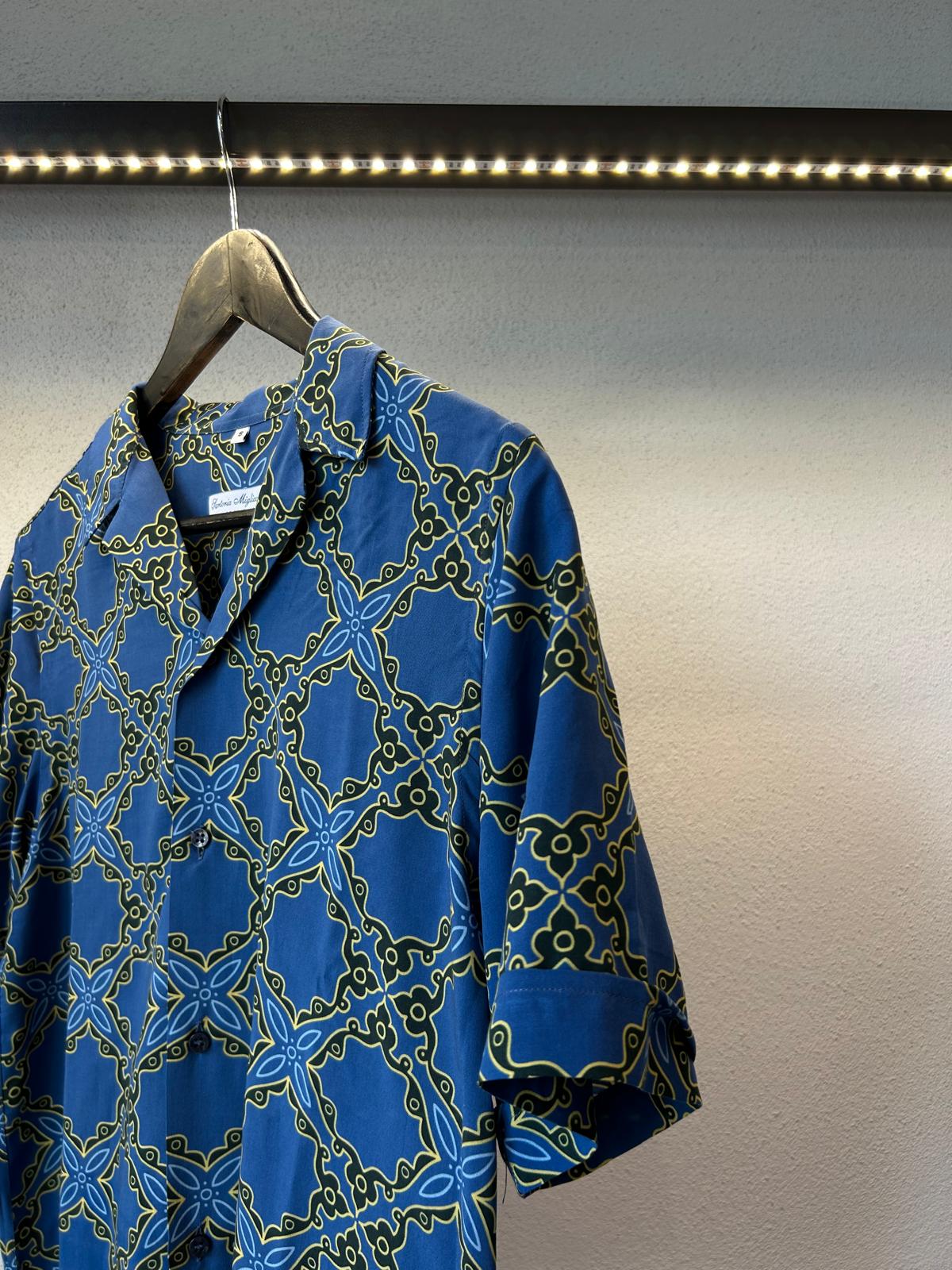 CAMICIA M/M IN VISCOSA FANTASIA - 1158