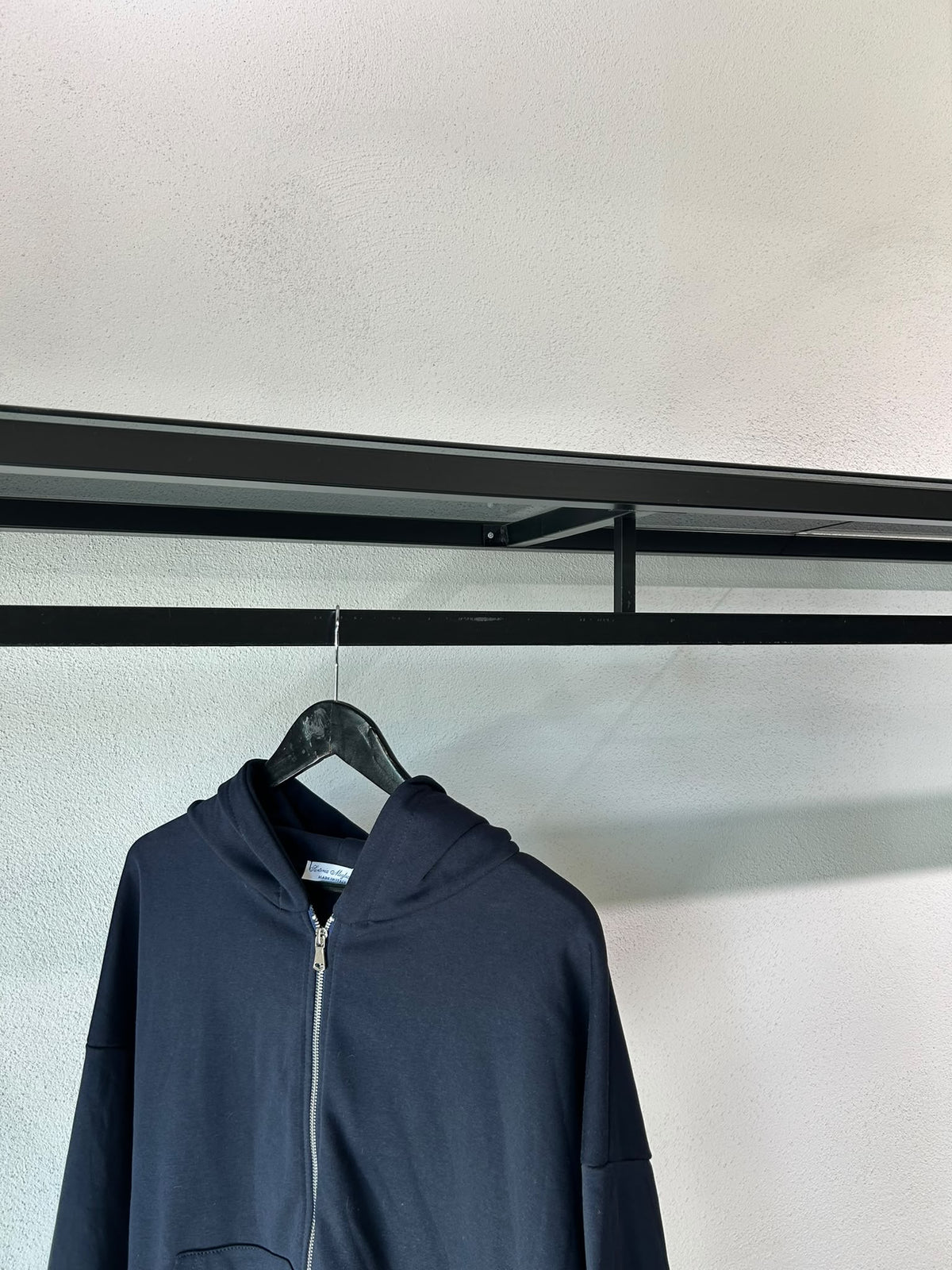 FELPA OVER ZIP E CAPPUCCIO - 2029