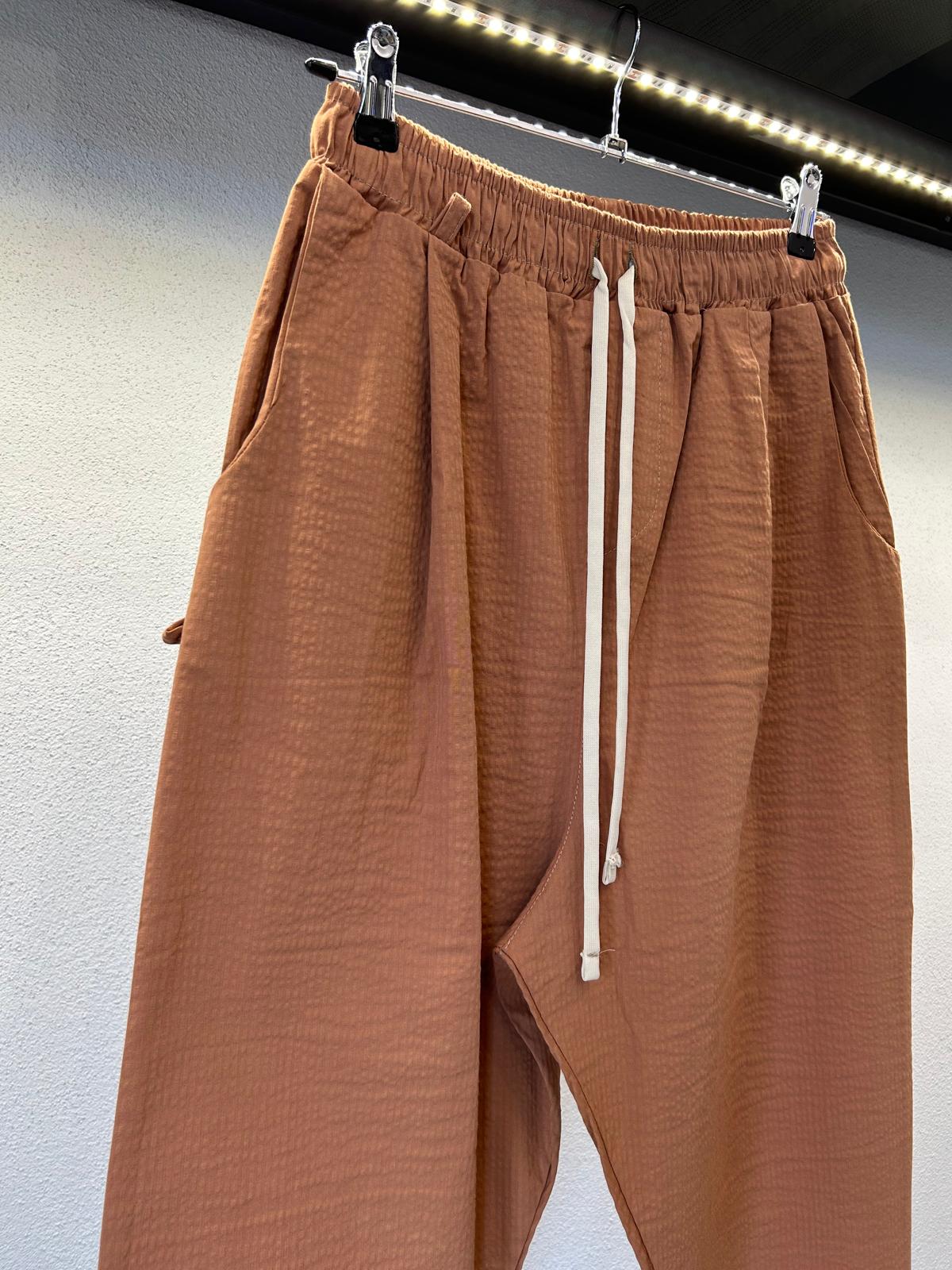 PANTALACCIO IN COTONE GOFFRATO DA COMPLETO - 1080