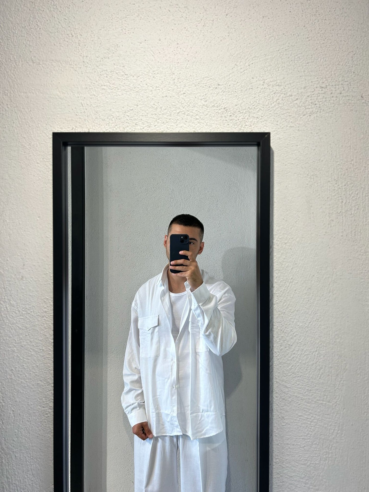 SAHARIANA OVERSIZE IN MISTO LINO - 1680