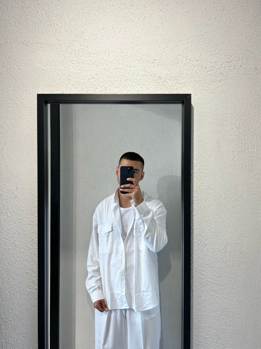 SAHARIANA OVERSIZE IN MISTO LINO - 1680