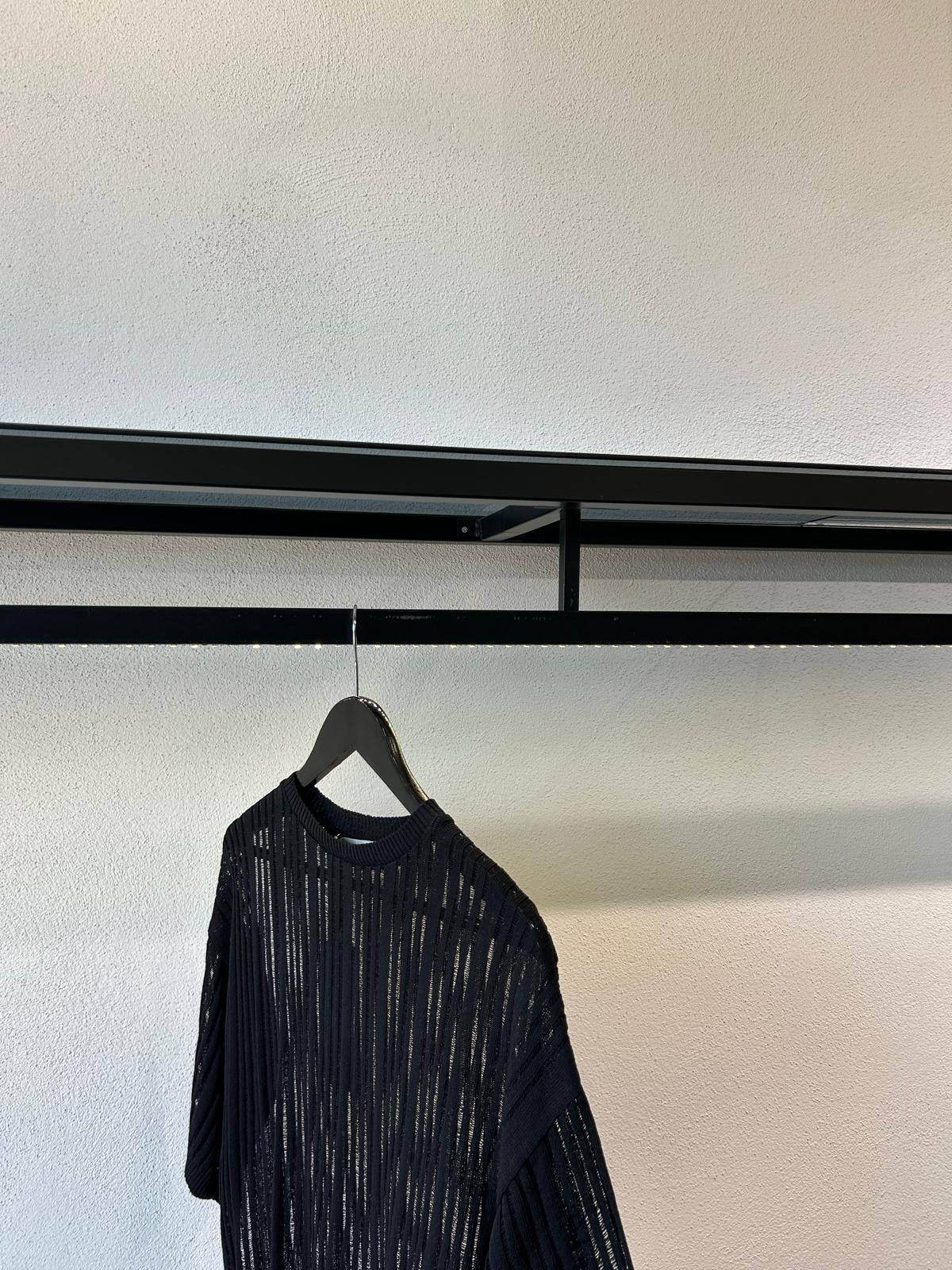 MAGLIA IN FILO A COSTE TRAFORATA - 1657